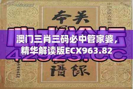 澳门三肖三码必中管家婆,精华解读版ECX963.82