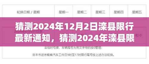 2024年滦县限行最新动态,交通管理趋势展望与通知猜测