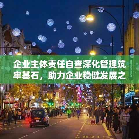 企业主体责任自查深化管理筑牢基石,助力企业稳健发展之路