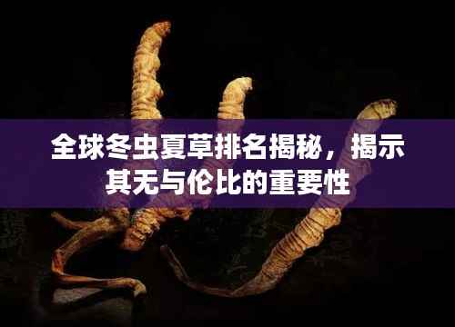 全球冬虫夏草排名揭秘,揭示其无与伦比的重要性