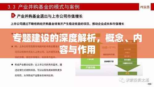 专题建设的深度解析，概念、内容与作用