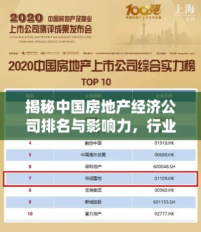 揭秘中国房地产经济公司排名与影响力，行业巨头及其影响力解析