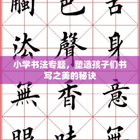 小学书法专题,塑造孩子们书写之美的秘诀