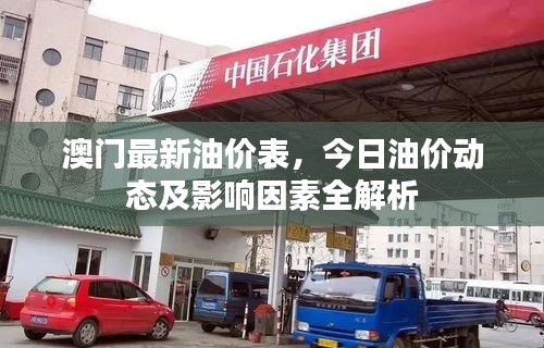 澳门最新油价表,今日油价动态及影响因素全解析